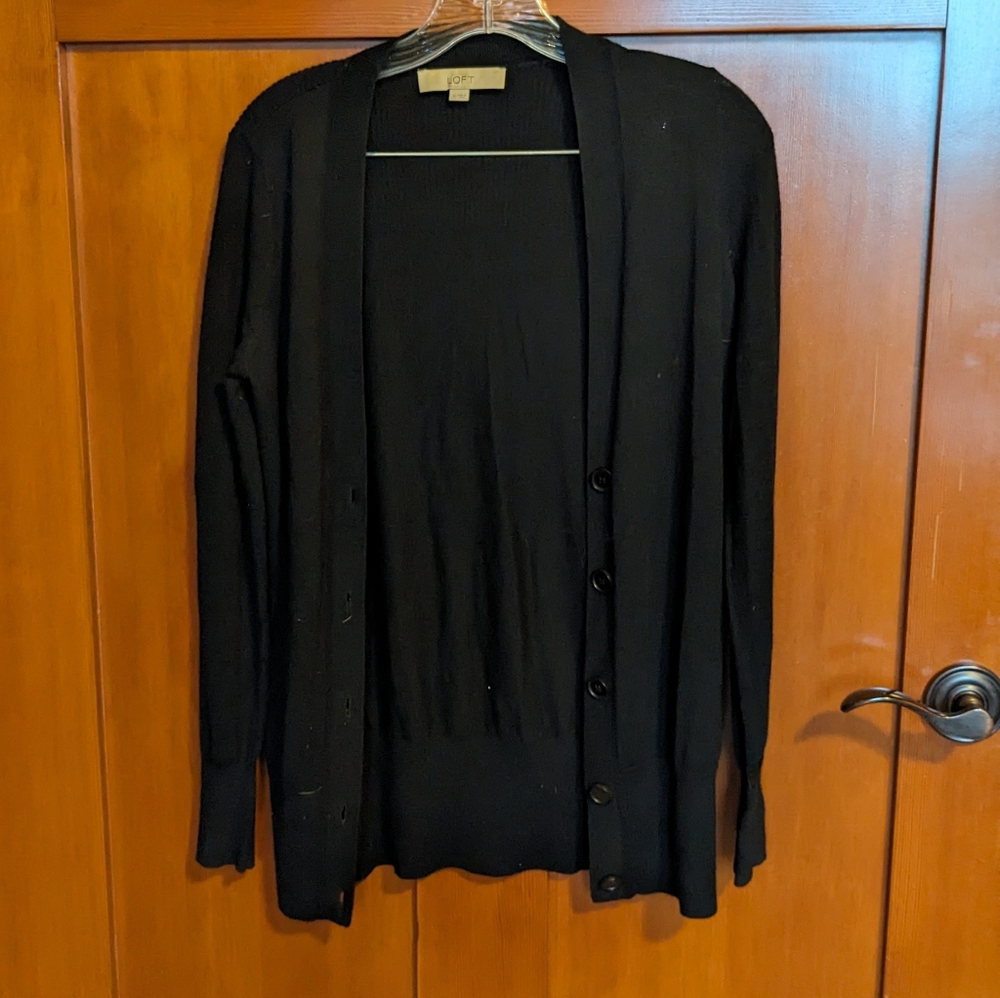 Long Cardigan black XS
